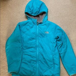 Girls North Face reversible jacket